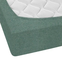 biberna Spannbetttuch Melange uni fichte, 1x 140x200 cm - 160x200 cm