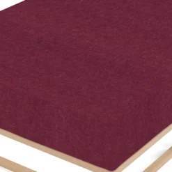 biberna Spannbetttuch Melange uni burgund, 1x 140x200 cm - 160x200 cm