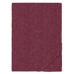 biberna Spannbetttuch Melange uni burgund, 1x 140x200 cm - 160x200 cm