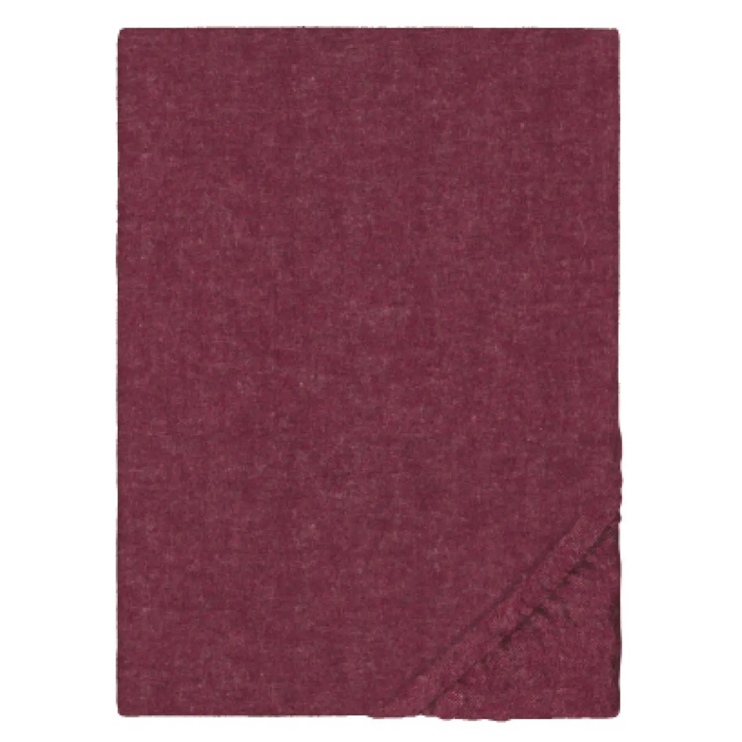 biberna Spannbetttuch Melange uni burgund, 1x 140x200 cm - 160x200 cm