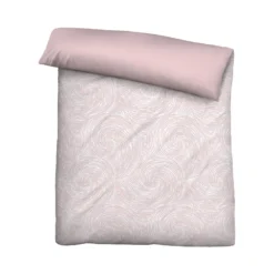 biberna Tencel Bettwäsche STRUDEL rose, 1x 135x200 cm + 1x 80x80 cm
