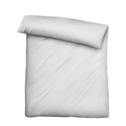 biberna Tencel Bettwäsche UNI silber/grau, 1x 135x200 cm + 1x 80x80 cm
