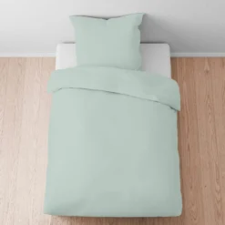 biberna Tencel Bettwäsche UNI salbei, 1x 135x200 cm + 1x 80x80 cm