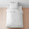 biberna Tencel Bettwäsche UNI silber/grau, 1x 155x220 cm + 1x 80x80 cm