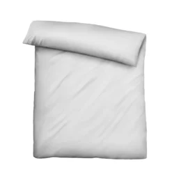 biberna Tencel Bettwäsche UNI silber/grau, 1x 155x220 cm + 1x 80x80 cm