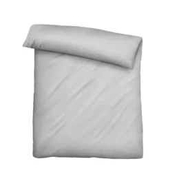 biberna Tencel-Flanell Bettwäsche uni sturmgrau, 135x200 cm + 80x80 cm