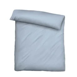 biberna Tencel-Flanell Bettwäsche uni taubenblau, 135x200 cm + 80x80 cm