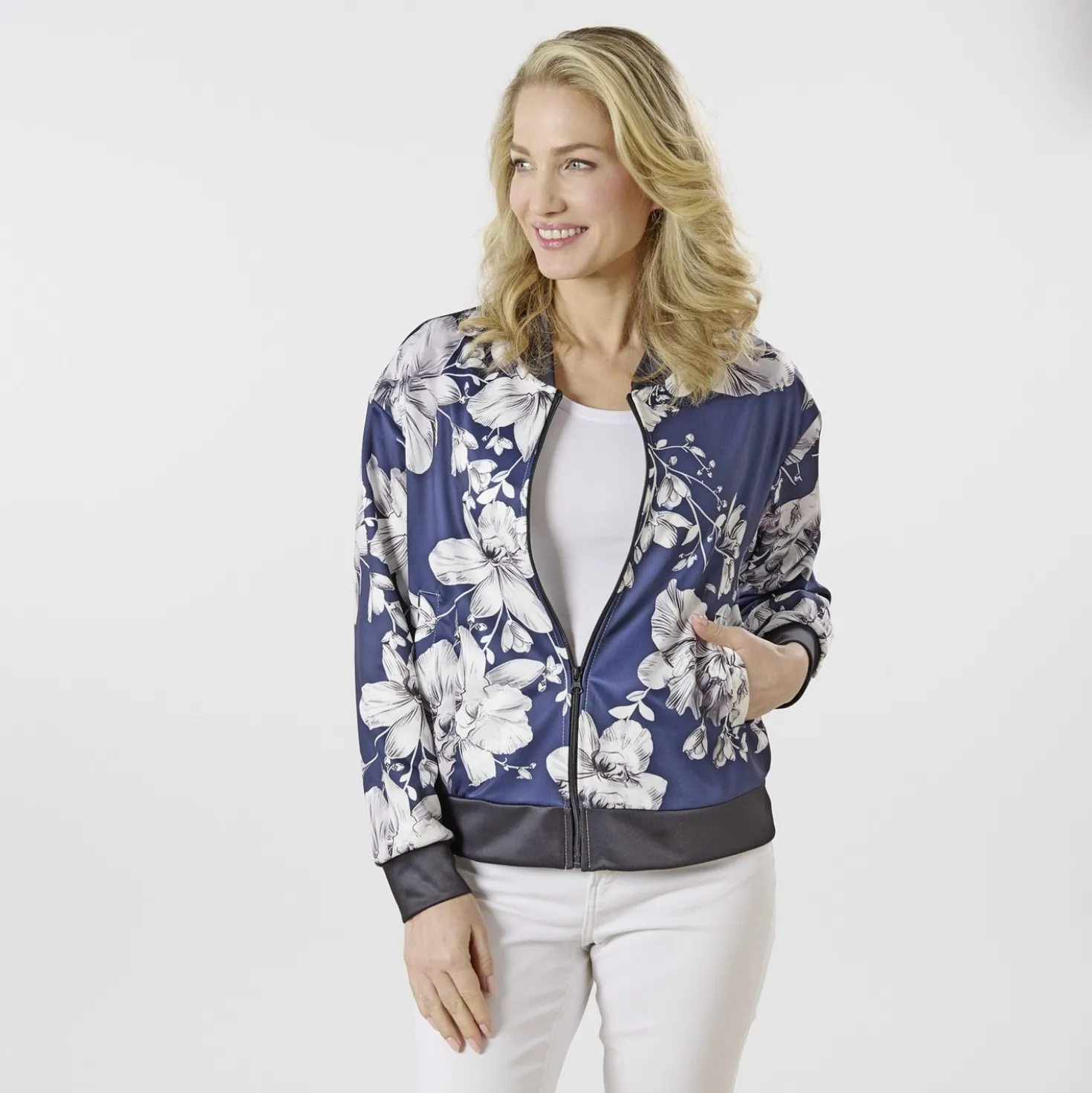 Blouson "Bibbi" blau-weiß
