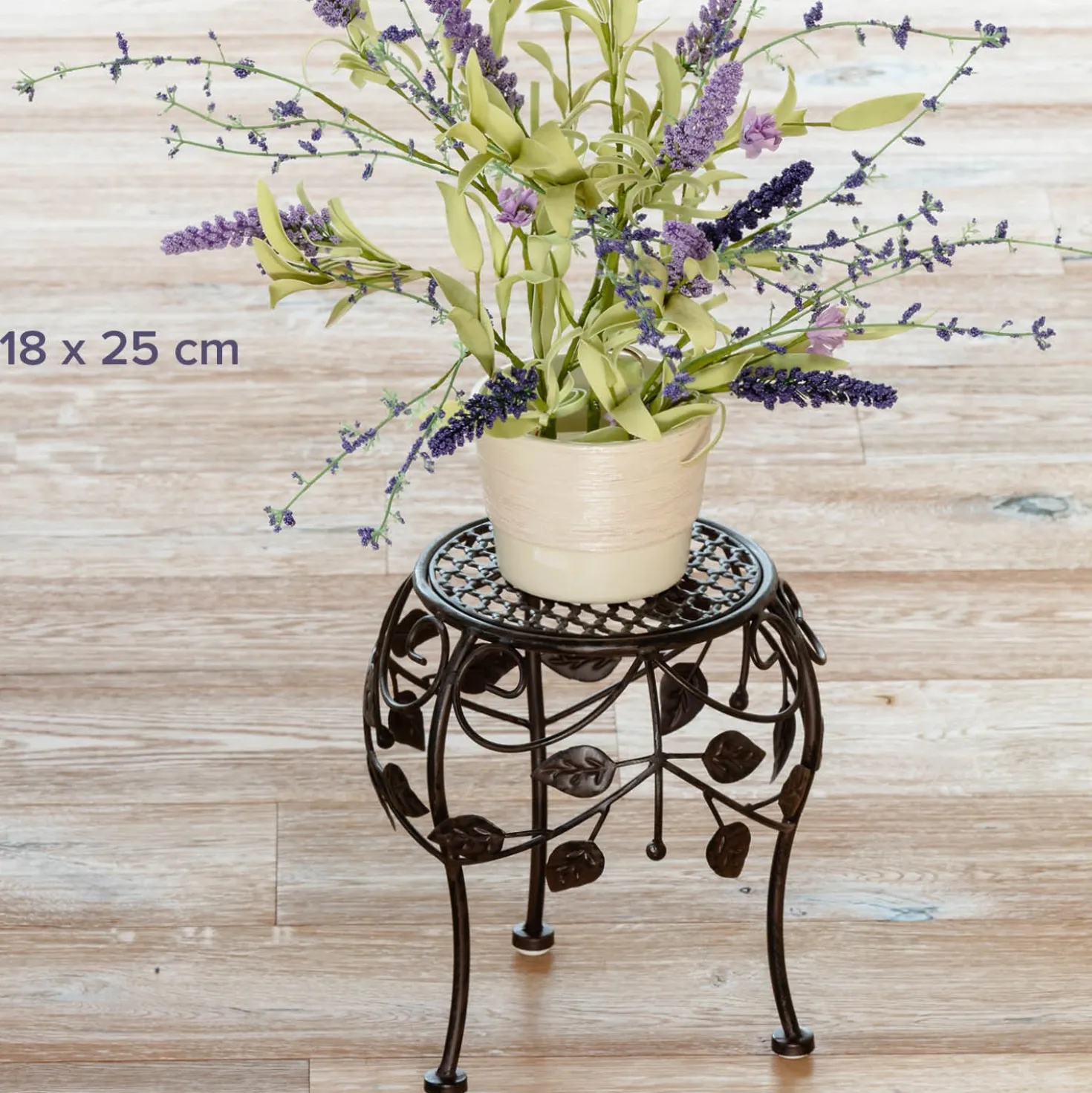 Blumenhocker, metall, 3er-Set
