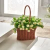 Blumenkorb mit künstlichen Margeriten Eldo