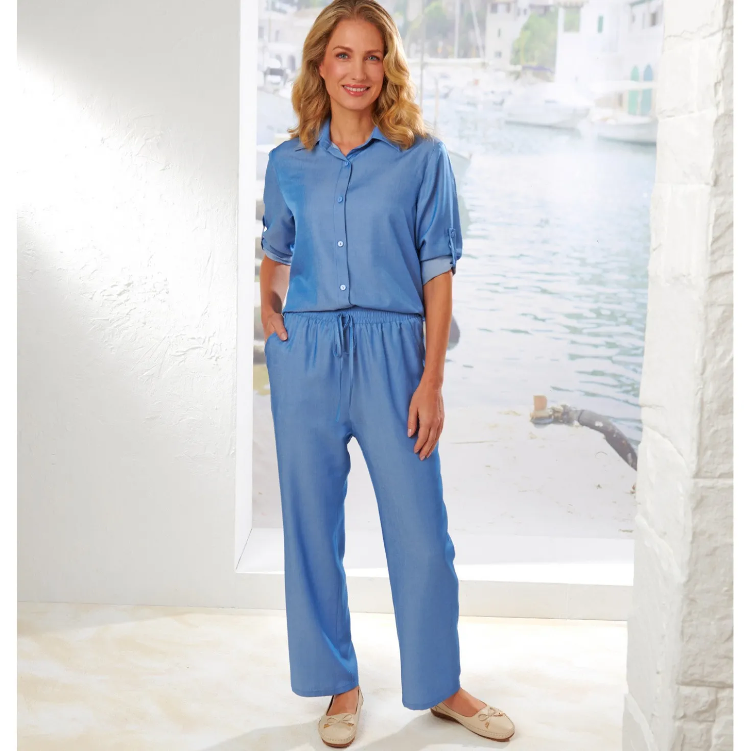 Bluse "Jeans" lightblue