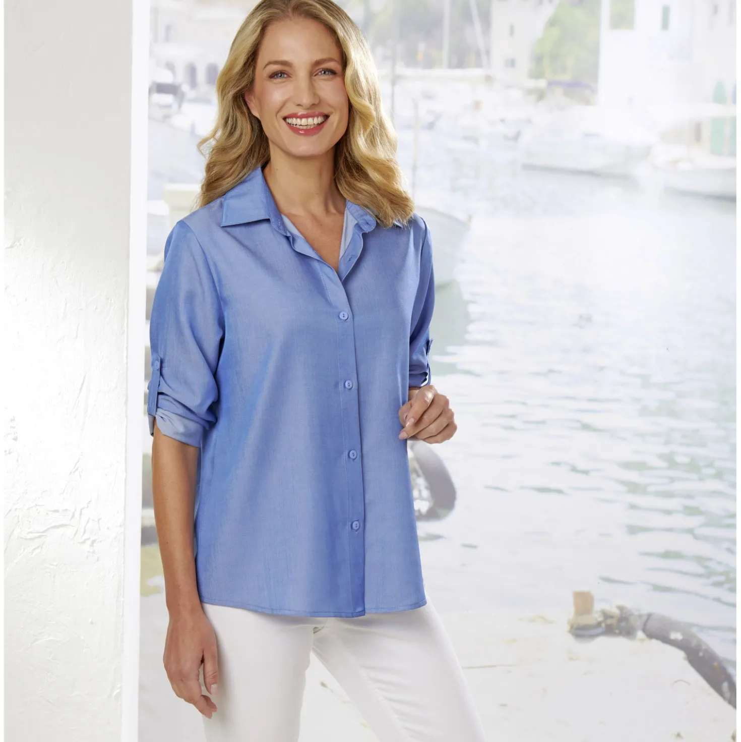Bluse "Jeans" lightblue