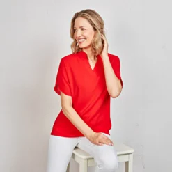 Bluse "Sabine" Amélie di Santi orange