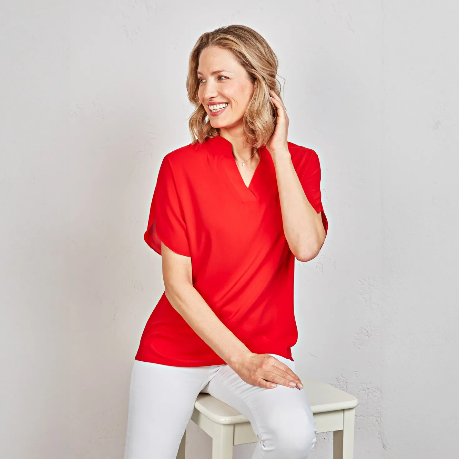 Bluse "Sabine" Amélie di Santi orange