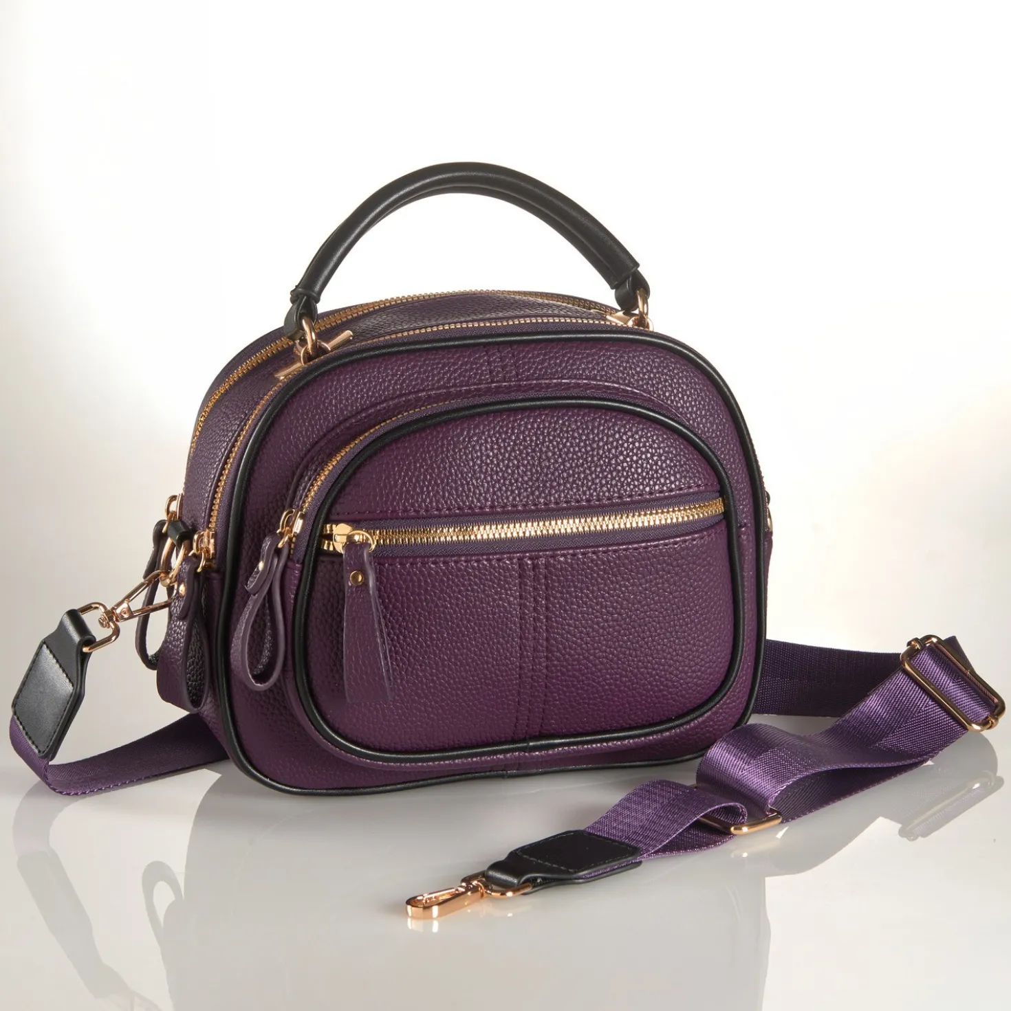 Boxy-Handtasche "Valentina" purple