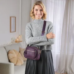 Boxy-Handtasche "Valentina" purple
