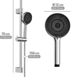 Brauseset mit Mikrotropfen-Technologie Softwater 70 cm WENKO