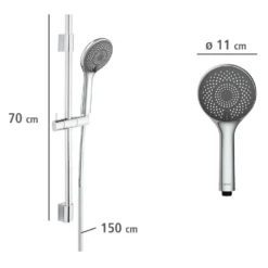 Brauseset „Watersaving“ Chrom 70 cm WENKO