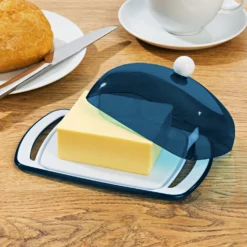 Butterdose blau