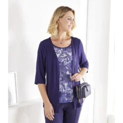 Cardigan 2-in-1 dunkelblau