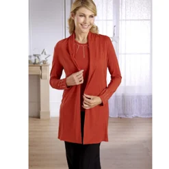 Cardigan mit Strass rot Amélie di Santi