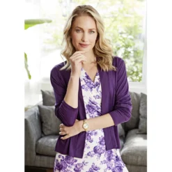 Cardigan violett