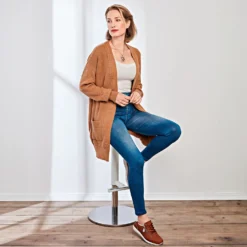 Cardigan Zopfmuster beige Amélie di Santi