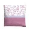Castell Feinbiber Bettwäsche Paisley brombeer, 1x 155x220 cm + 1x 80x80 cm