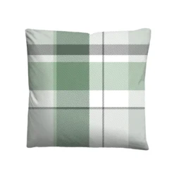 Castell Feinbiber Bettwäsche Karo groß mint, 1x 155x220 cm + 1x 80x80 cm