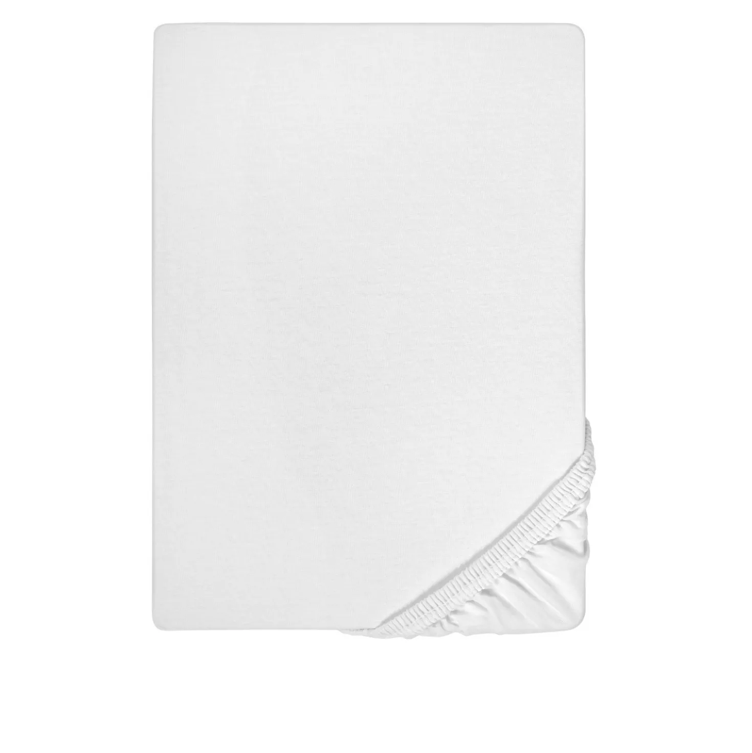 Castell Feinjersey-Spannbetttuch weiss, 1x 90x190 cm - 100x200 cm