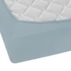 Castell Feinjersey-Spannbetttuch taubenblau, 1x 90x190 cm - 100x200 cm