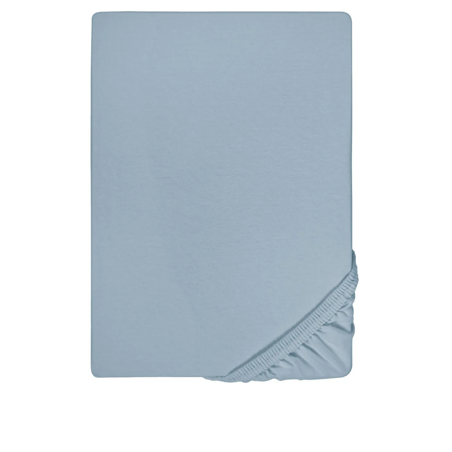 Castell Feinjersey-Spannbetttuch taubenblau, 1x 90x190 cm - 100x200 cm