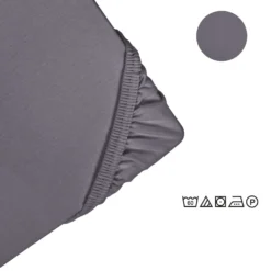 Castell Feinjersey-Spannbetttuch silber/grau, 1x 90x190 cm - 100x200 cm