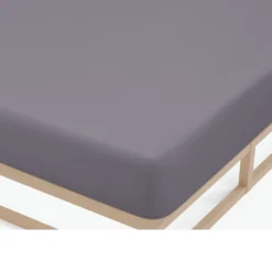Castell Feinjersey-Spannbetttuch silber/grau, 1x 90x190 cm - 100x200 cm