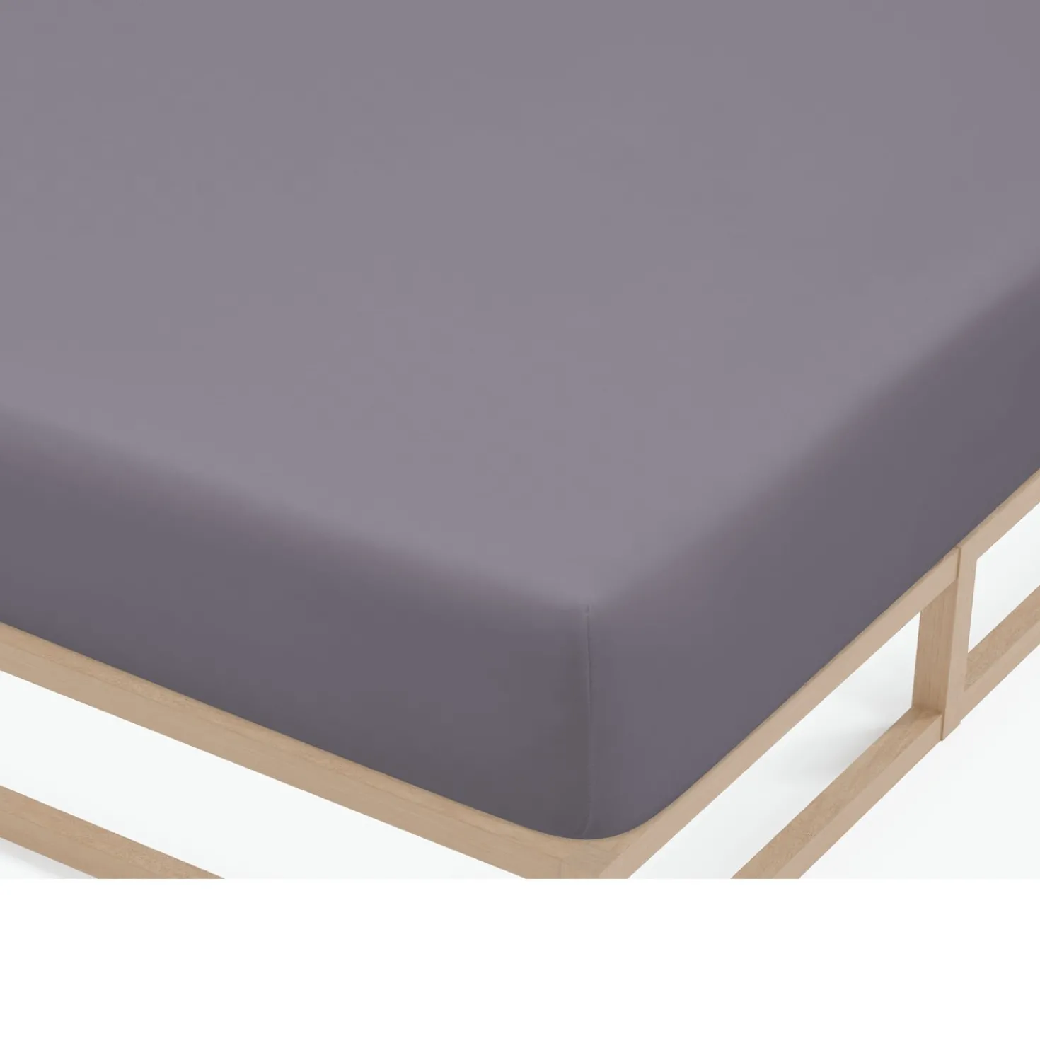 Castell Feinjersey-Spannbetttuch silber/grau, 1x 90x190 cm - 100x200 cm