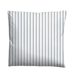Castell Jersey Bettwäsche Längsstreifen grau, 1x 135x200 cm + 1x 80x80 cm