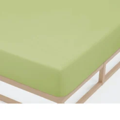 Castell Jersey-Stretch-Spannbetttuch pistaziengrün, 1x 180-200 x 200 cm