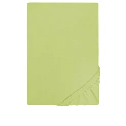 Castell Jersey-Stretch-Spannbetttuch pistaziengrün, 1x 90-100 x 190-200 cm