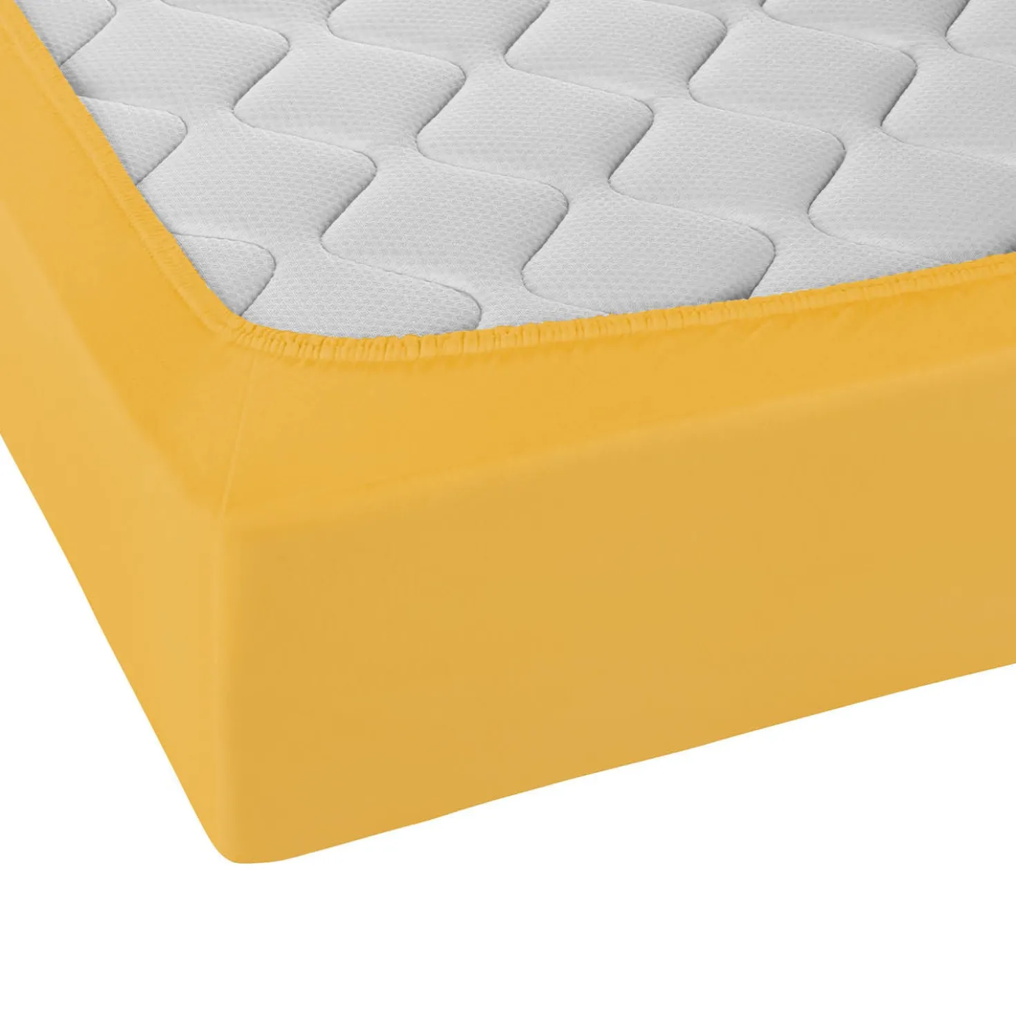 Castell Jersey-Stretch-Spannbetttuch honig, 1x 90x190 cm - 100x200 cm