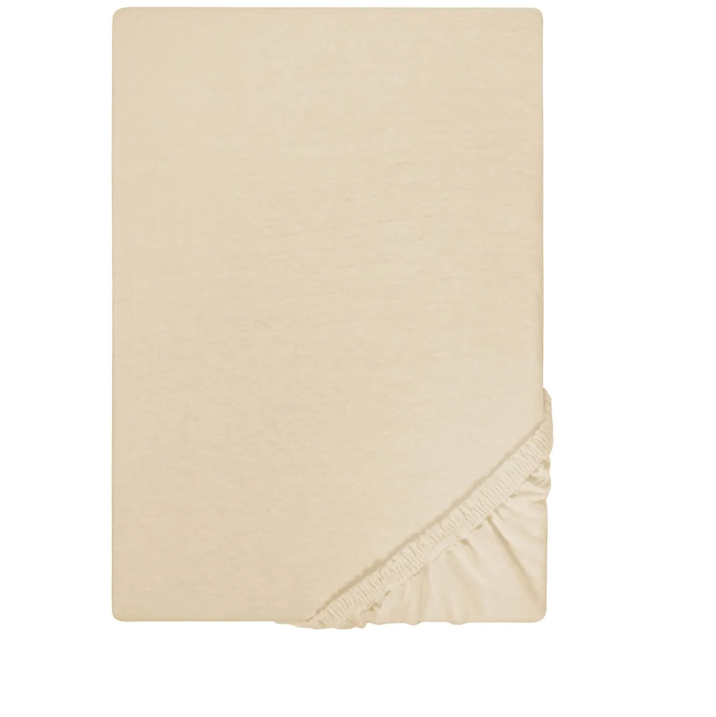 Castell Jersey-Stretch-Spannbetttuch kitt, 1x 90x190 cm - 100x200 cm