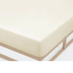 Castell Jersey-Stretch-Spannbetttuch natur, 1x 90x190 cm - 100x200 cm