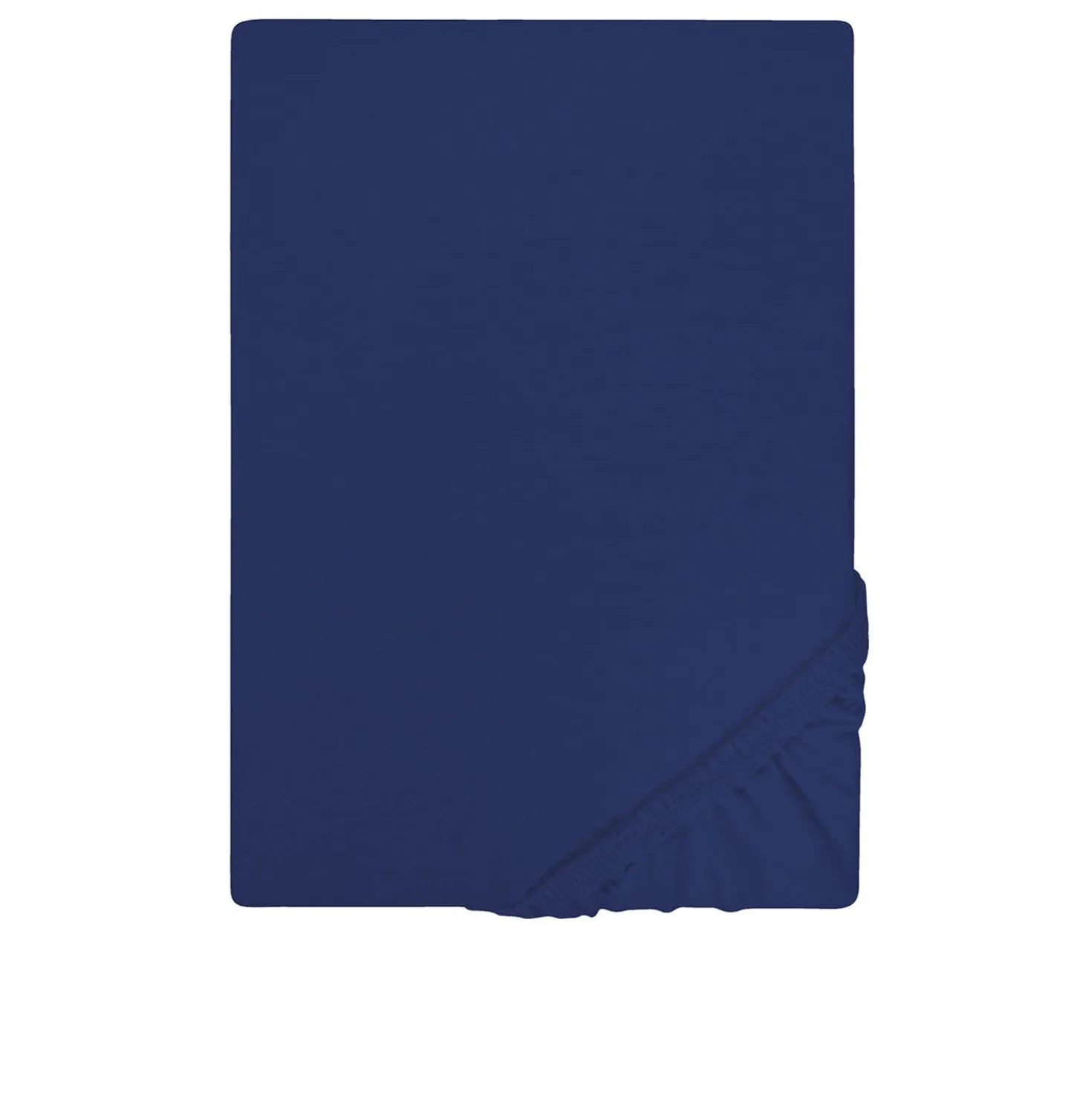 Castell Jersey-Stretch-Spannbetttuch dunkelblau, 1x 120x200 cm