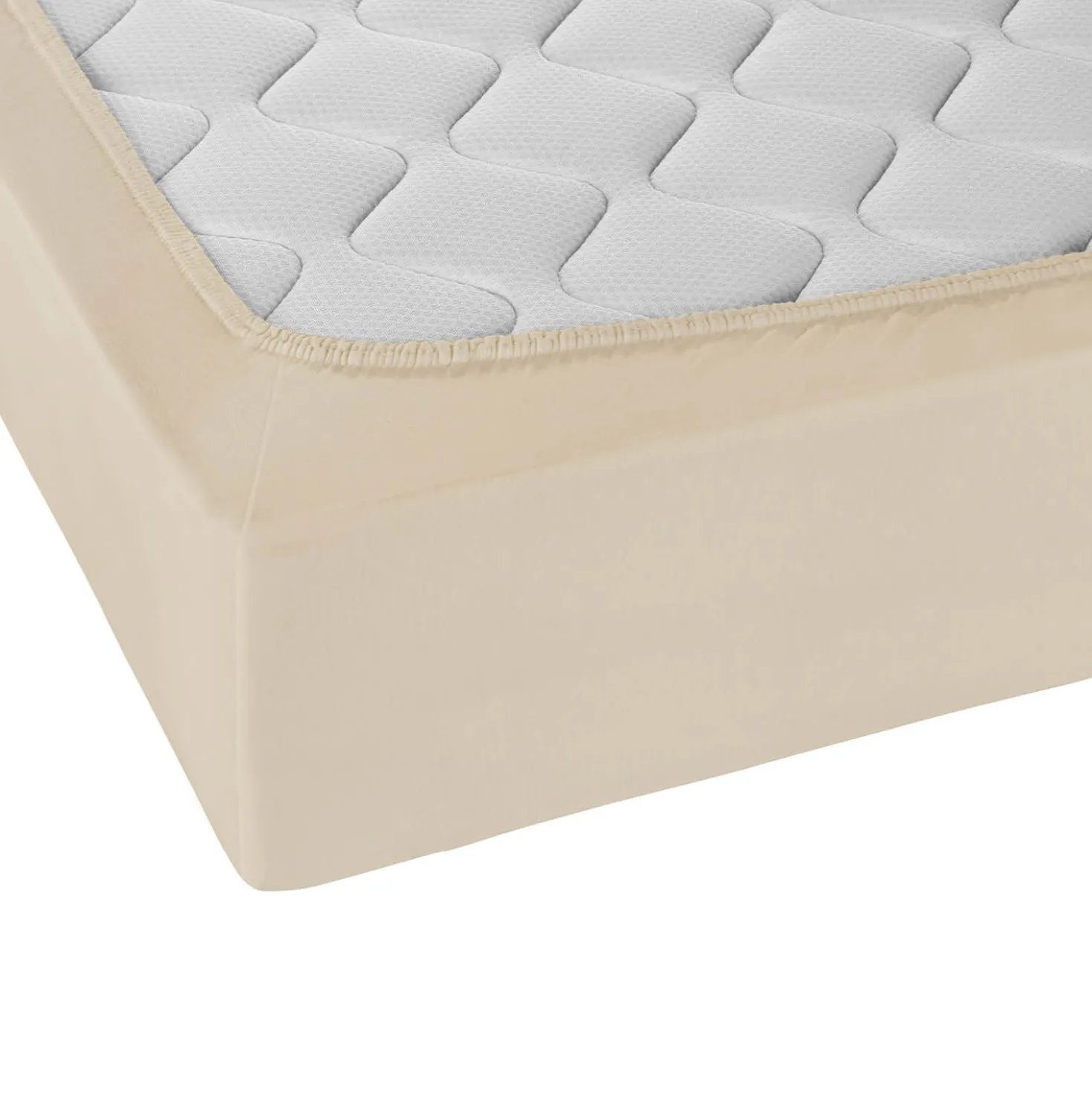 Castell Jersey-Stretch-Spannbetttuch kitt, 1x 120x200 cm