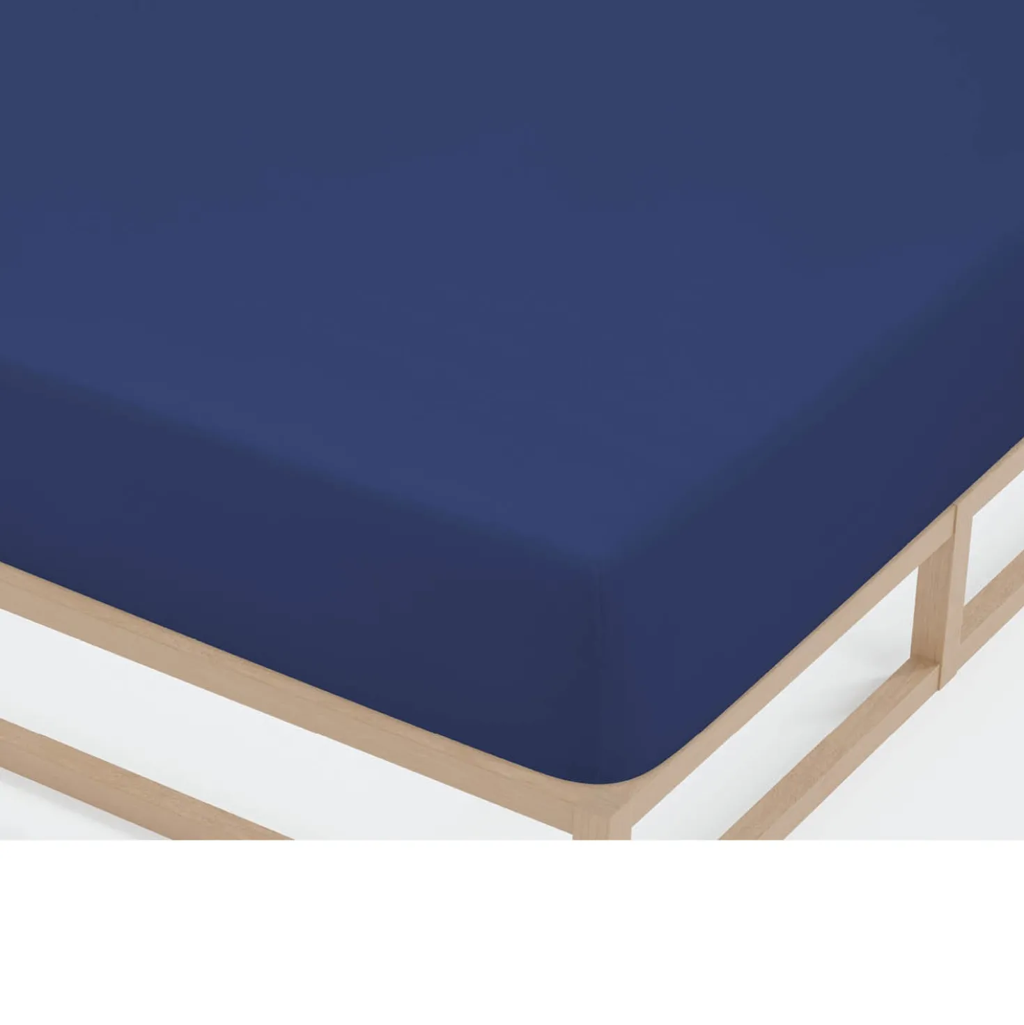 Castell Jersey-Stretch-Spannbetttuch dunkelblau, 1x 140-160 x 200 cm