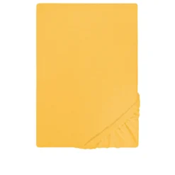 Castell Jersey-Stretch-Spannbetttuch honig, 1x 140x200 cm - 160x200 cm