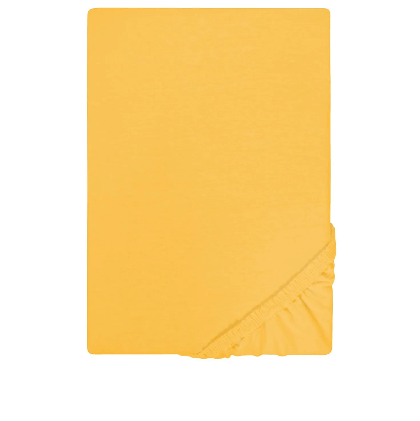 Castell Jersey-Stretch-Spannbetttuch honig, 1x 140x200 cm - 160x200 cm