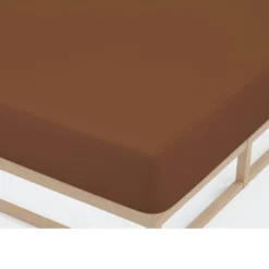 Castell Jersey-Stretch-Spannbetttuch chocolate, 1x 140x200 cm - 160x200 cm