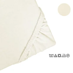 Castell Jersey-Stretch-Spannbetttuch natur, 1x 140x200 cm - 160x200 cm