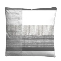 Castell Mikrofaser Bettwäsche karo silber/grau, 1x 155x220 cm + 1x 80x80 cm