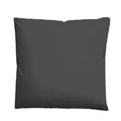 Castell Mikrofaser Bettwäsche uni schwarz, 1x 155x220 cm + 1x 80x80 cm